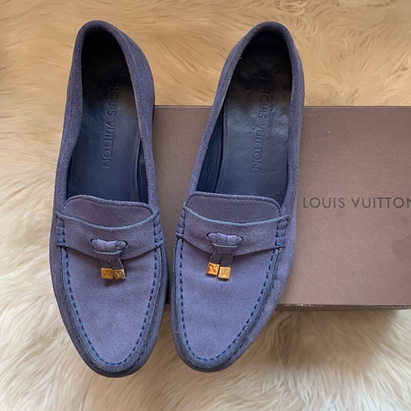 Louis Vuitton Shoes - LOUIS VUITTON Indiana Logo Tassel Suede Moccasin Loafers